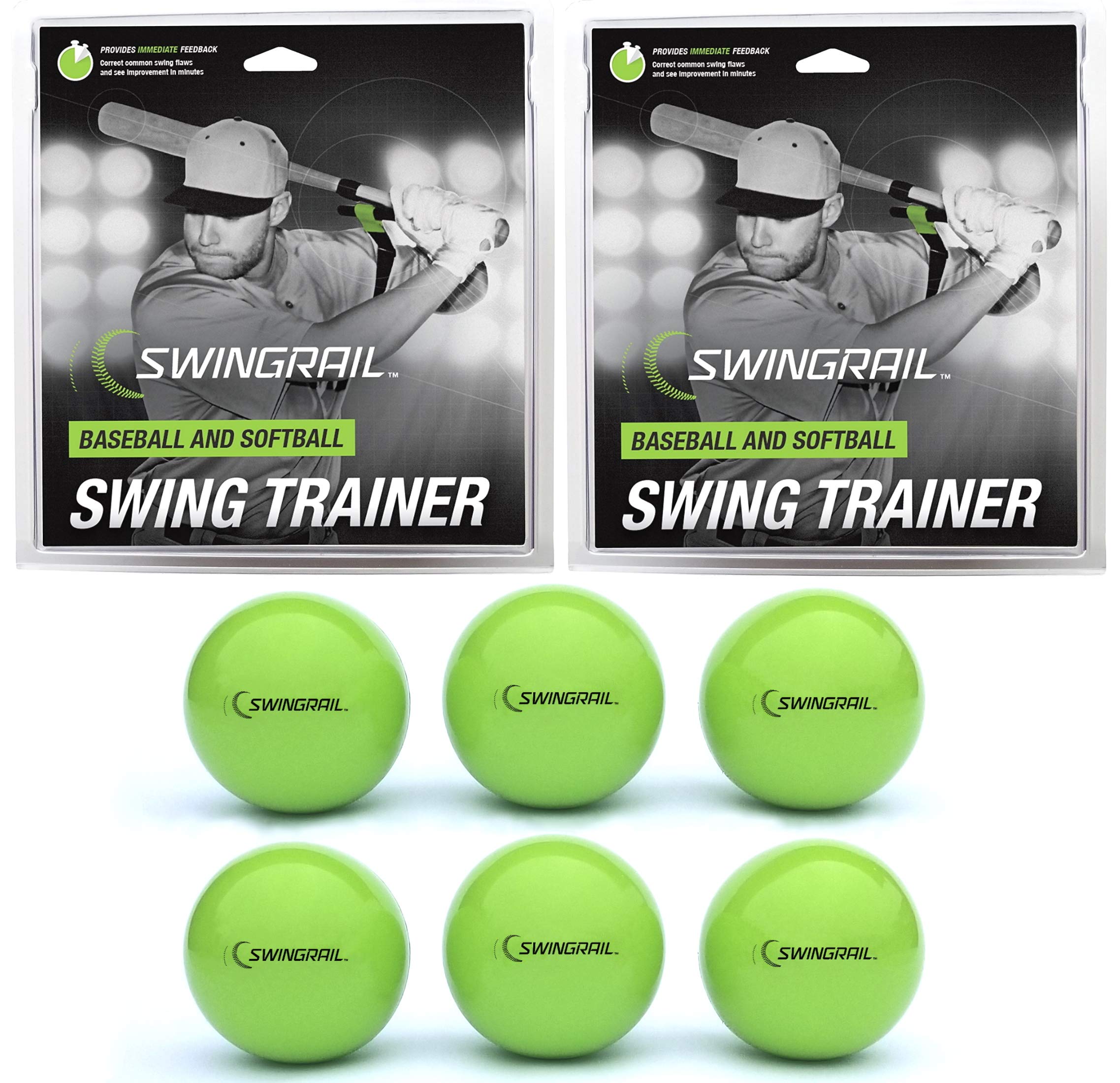 Swingrail Entraîneur De Swing Baseball/softball - Aide Au Frappeur - Noir