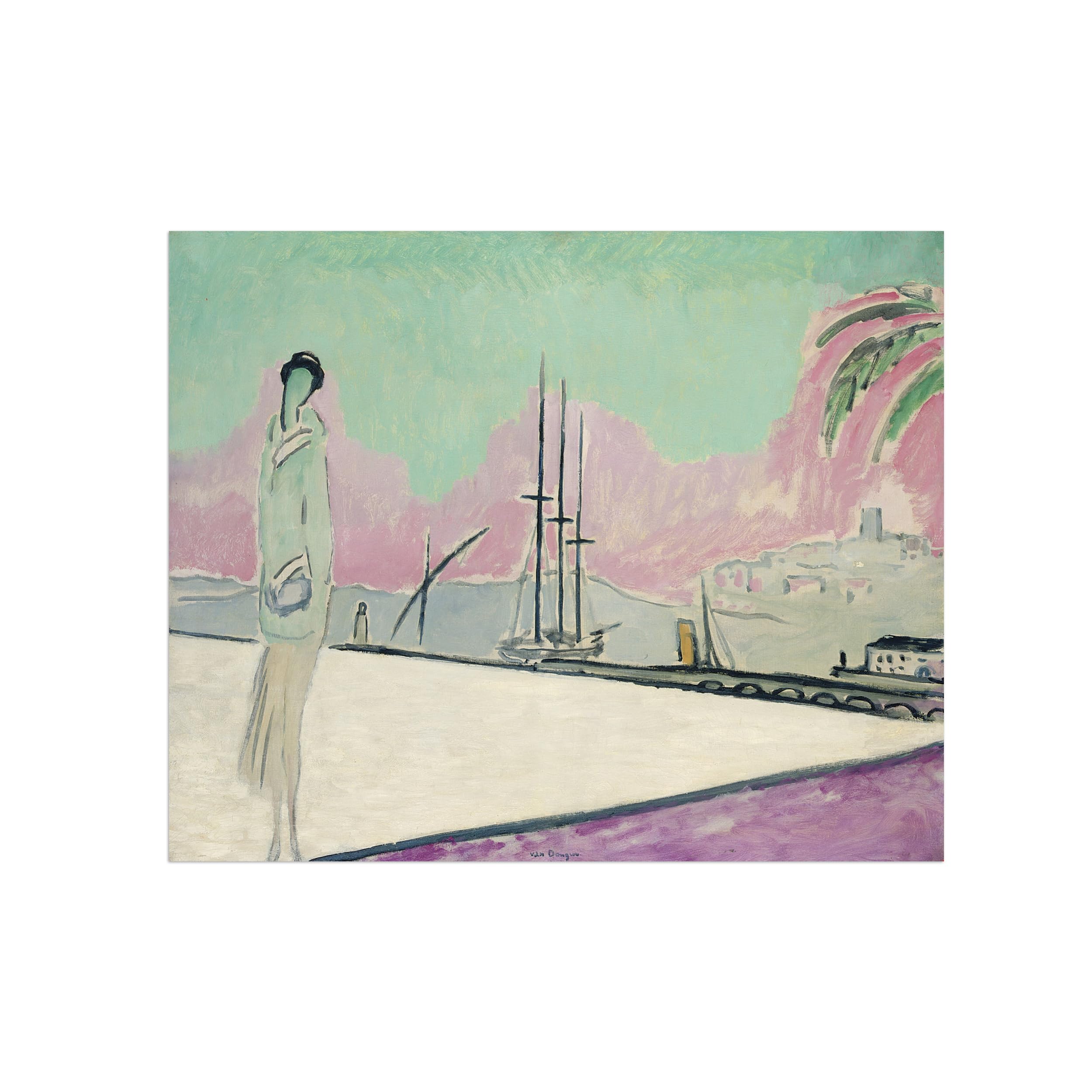 SDYSKKUG Famous Wall Art. Canvas Prints. Bay.95x80cm Unframed
