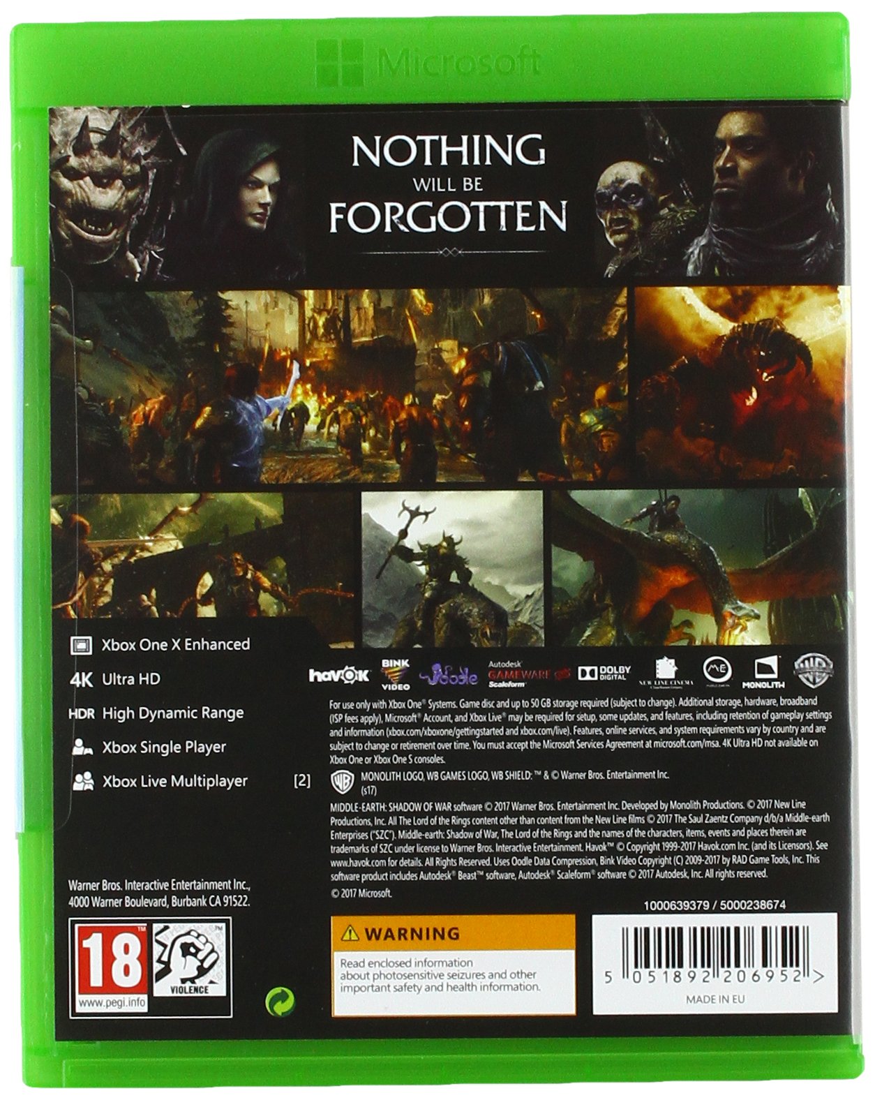 Image secondaire de Middle-Earth: Shadow of War /Xbox One