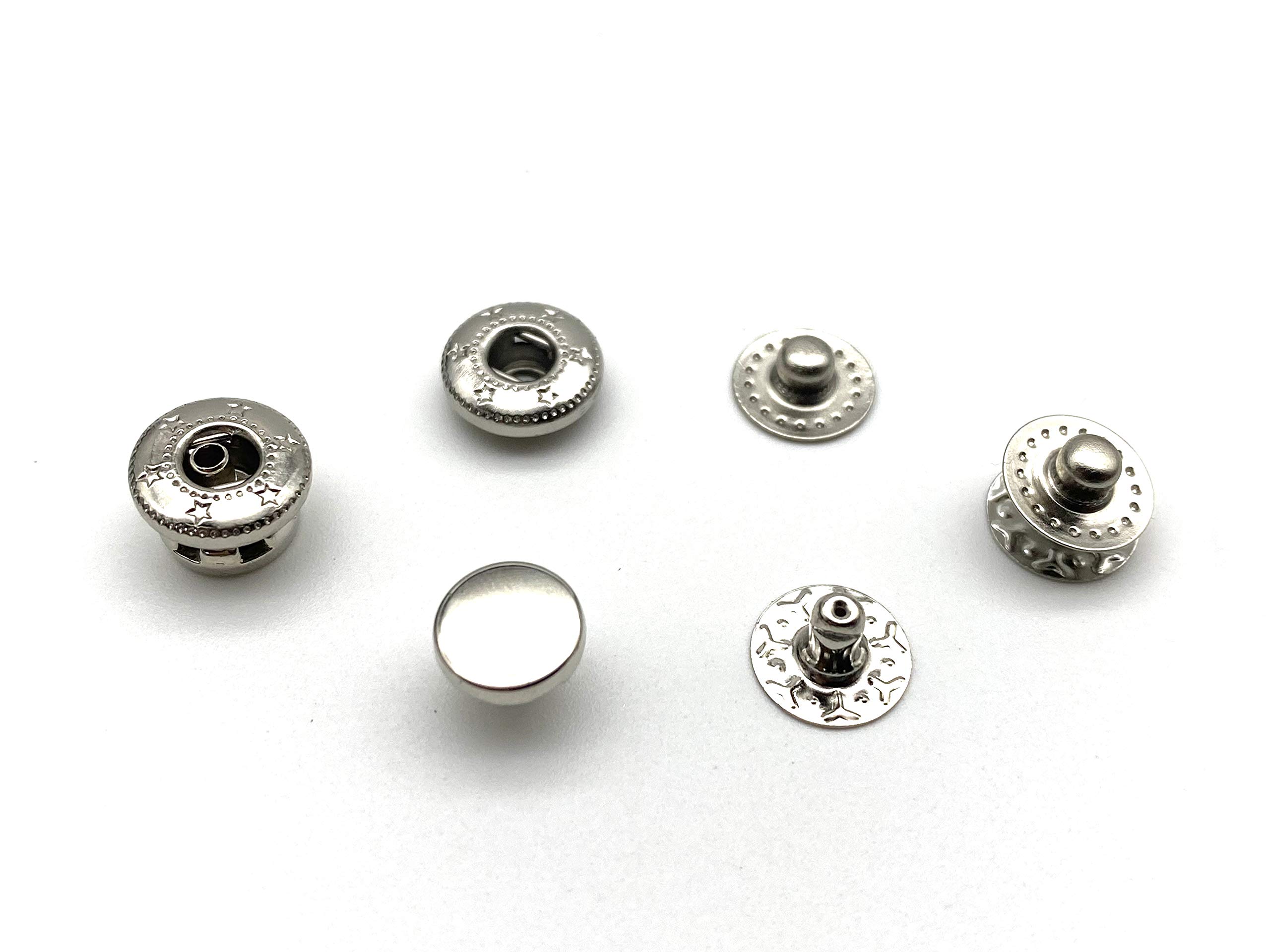 10mm in lega di zinco piatto top snap Fastener bottoni a