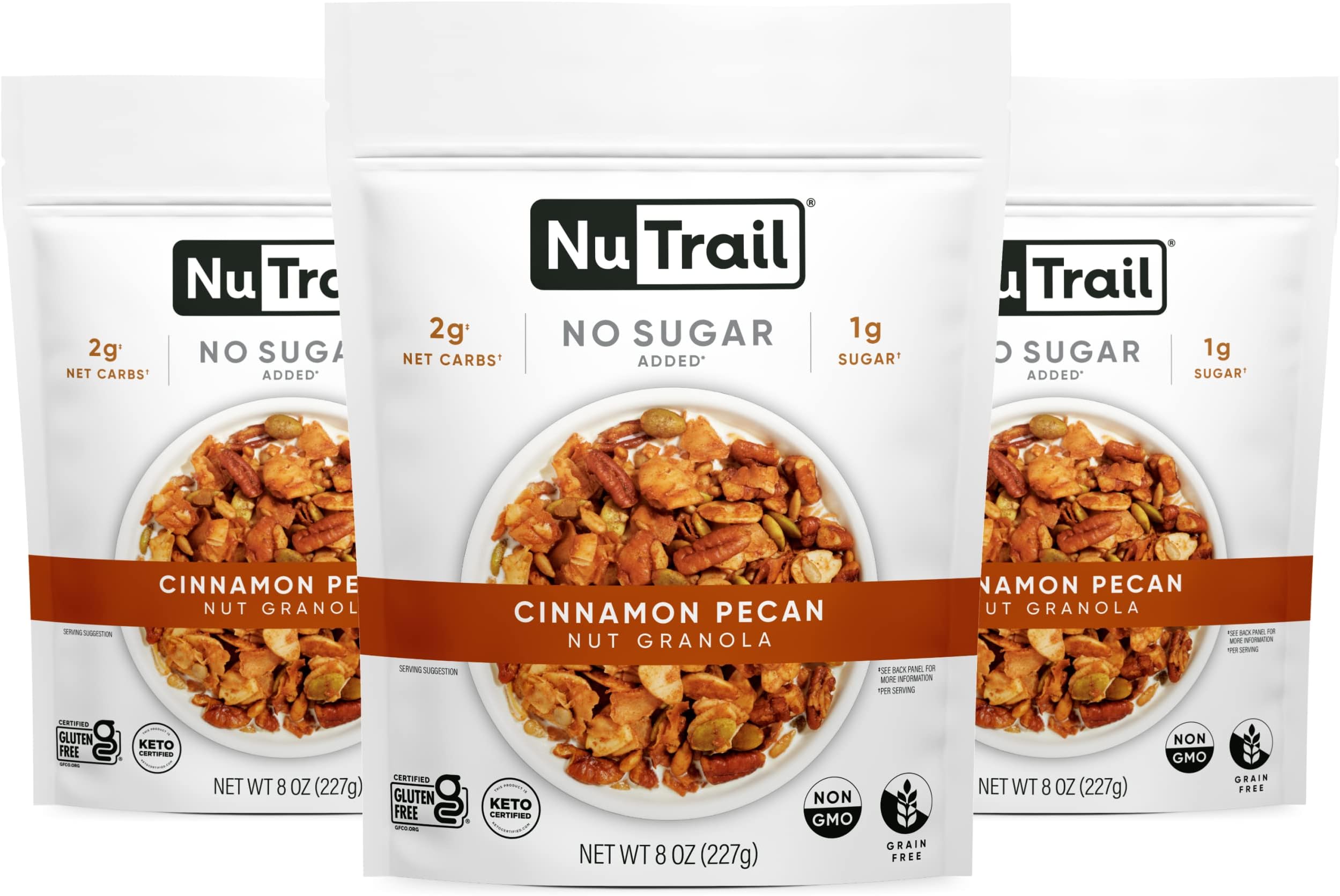 Amazon.com: TGB Cinnamon Keto Granola | 1g Net Carb Cereal | Gluten ...