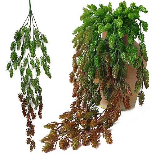 3Pcs Fake Hops Decor Faux Hops Garland Lifelike Plastic Vines