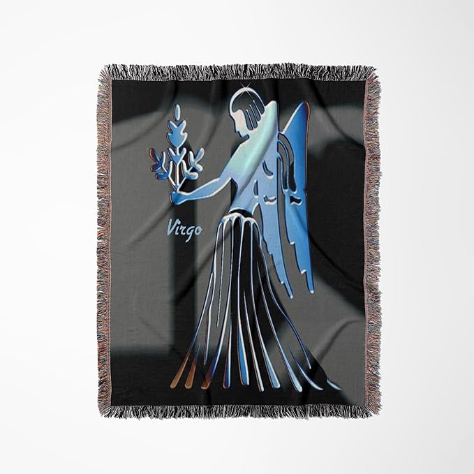 3dRose Virgo Zodiac Sign Woven Blanket