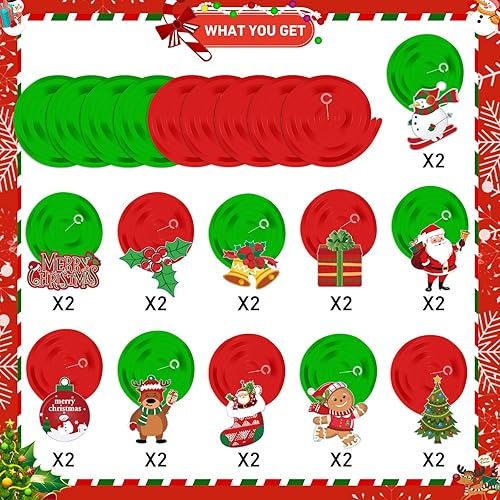 Miniatura 4 de 30 decoraciones de remolino colgante de copo de nieve de Navidad, copos de nieve blancos plateados, decoraciones de invierno del país de las