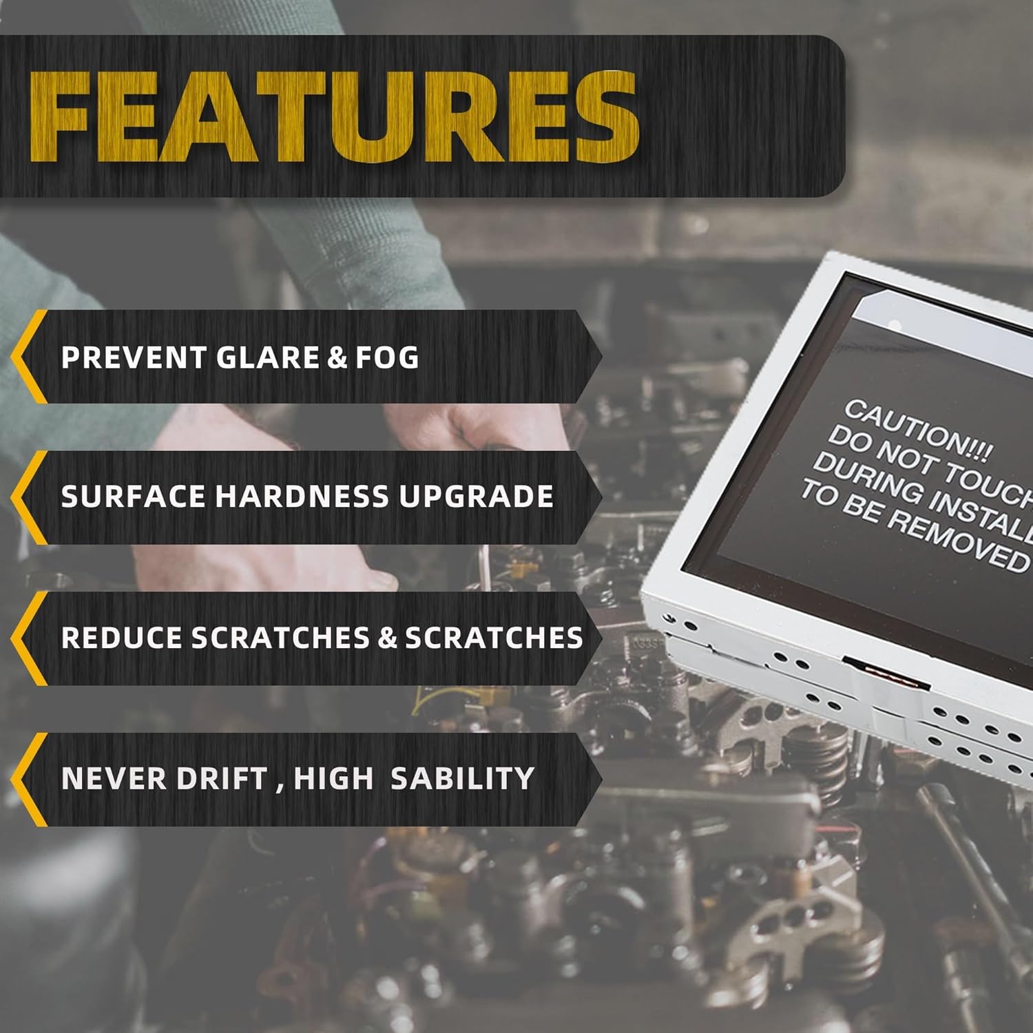 Dasbecan 8" Sync 2 Touch Screen LCD Display Compatible with 2011-2015 Ford F150 F250 F350 Explorer Edge | Replaces# DC3T-18B955-FA LQ080Y5DZ03, Navigation Radio Information Monitor