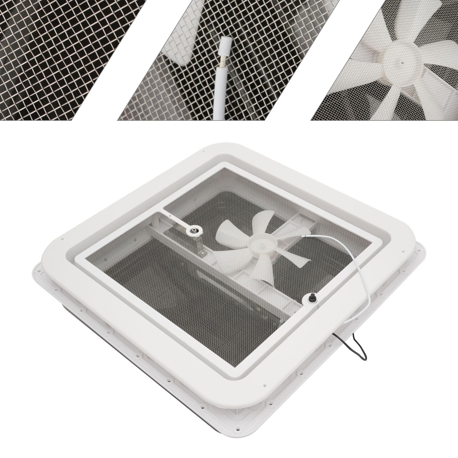 Claraboya, Ventana De Techo Tragaluz Vent 42 X 42 Cm Para Autocaravana, Caravana, Ventana De Techo Estándar De 14 X 14 Pulgadas Con Aberturas Claras