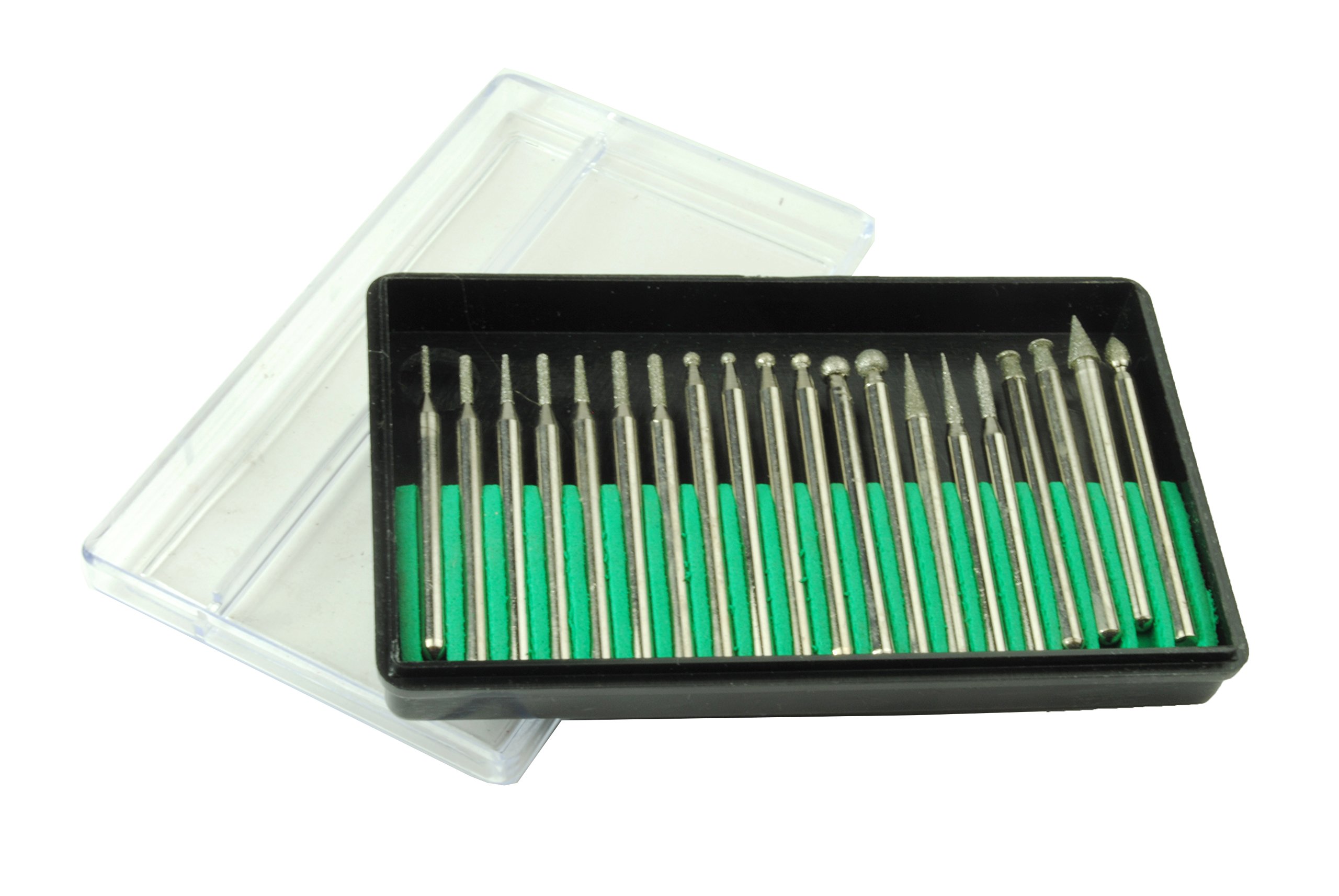 Proops 20 Assorted Diamond Burrs 2.3mm Dia. (M0204) Free UK Postage