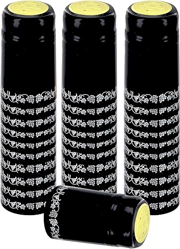 Home Brew Ohio Negro con uvas de plata PVC Shrink Cápsulas 30 unidades