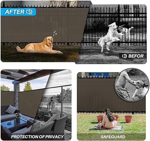 Miniatura 3 de Patio - Pantalla de privacidad para valla de 6', tamaño personalizable