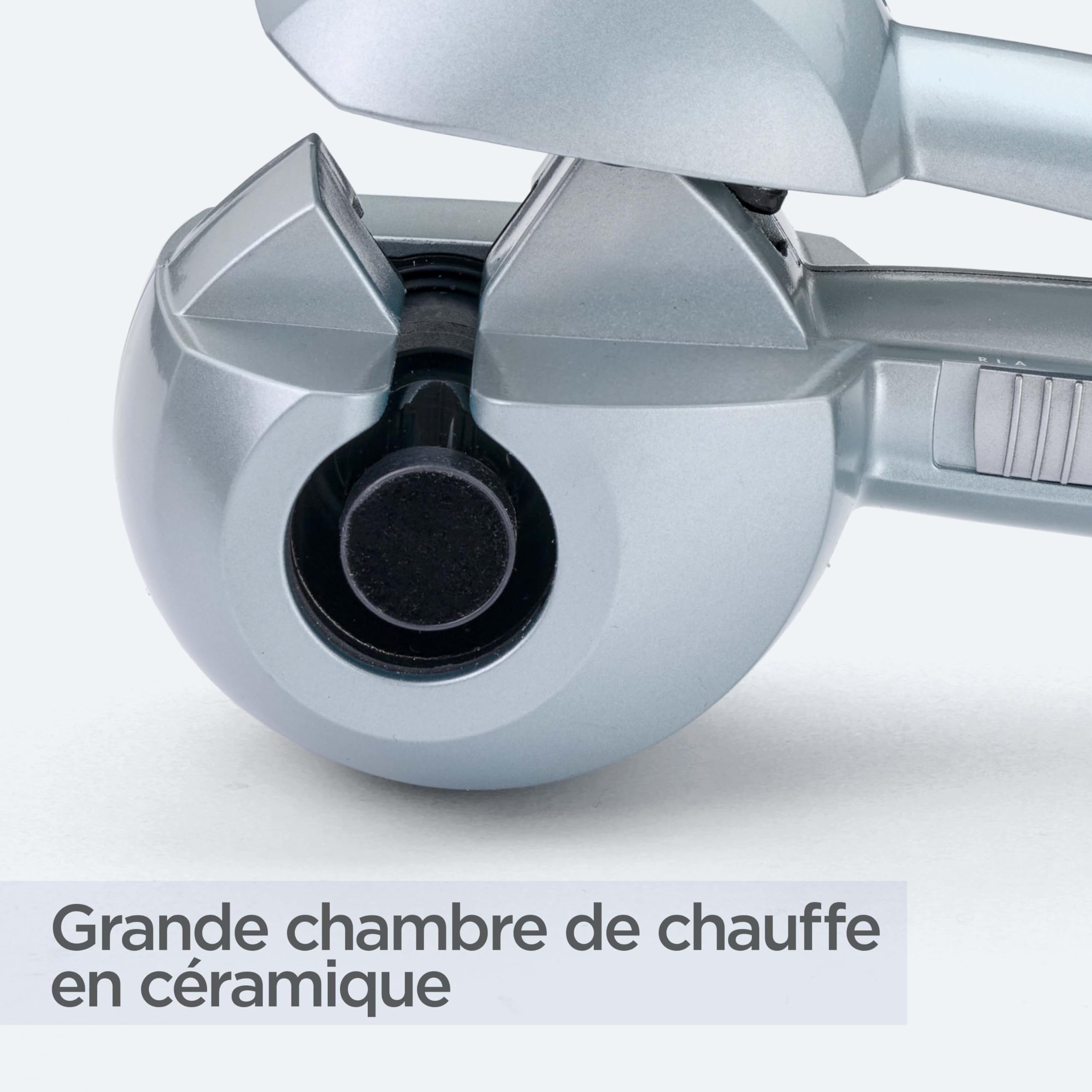 BaByliss - C1700E - Boucleur automatique Curl Secret Hydro-Fusion -Pour des boucles définies sans effort – Fonction ionique anti-frizz – 3 sens de rotation – Tous types de cheveux