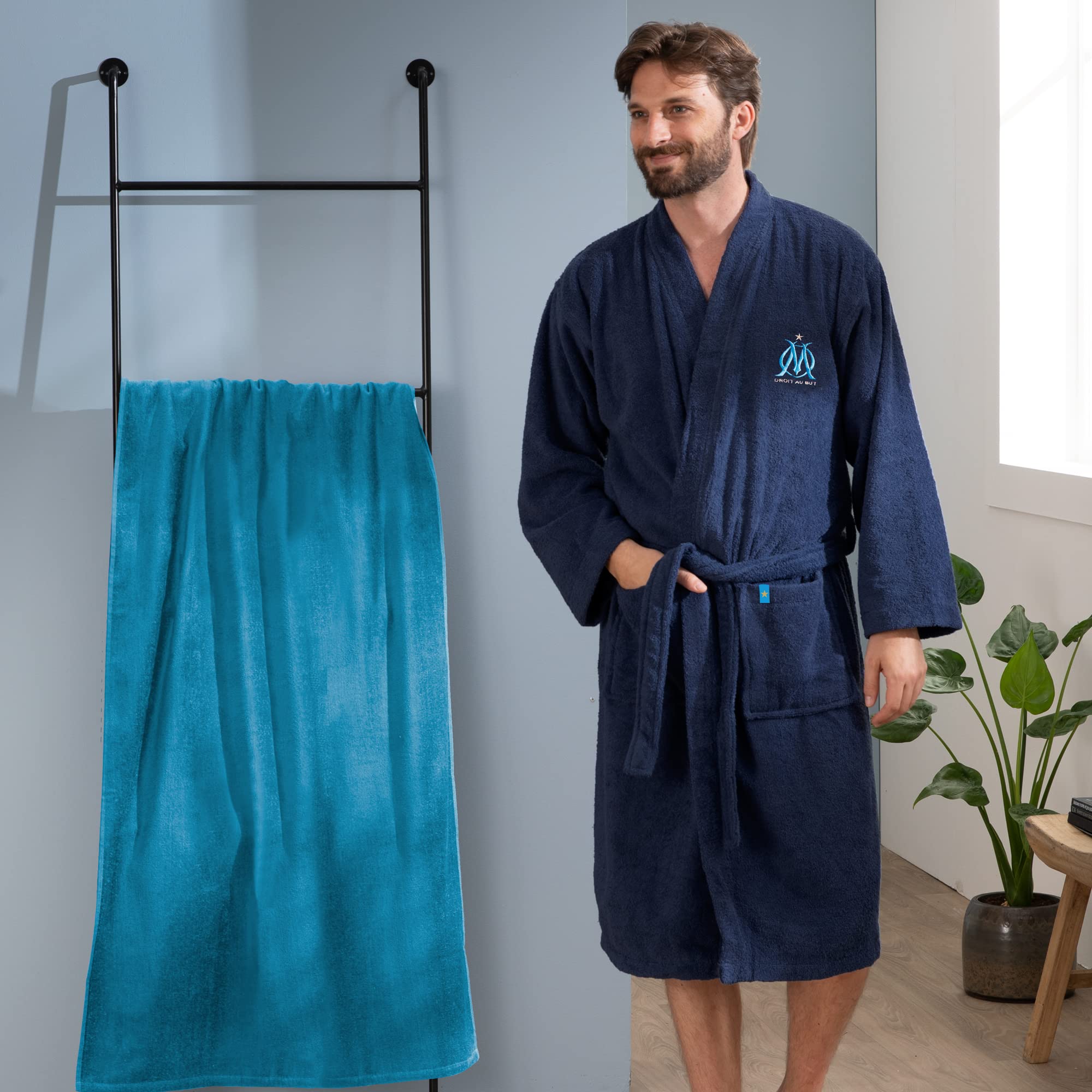 OMYDREAM Ruban Peignoir Homme (lot de 1)