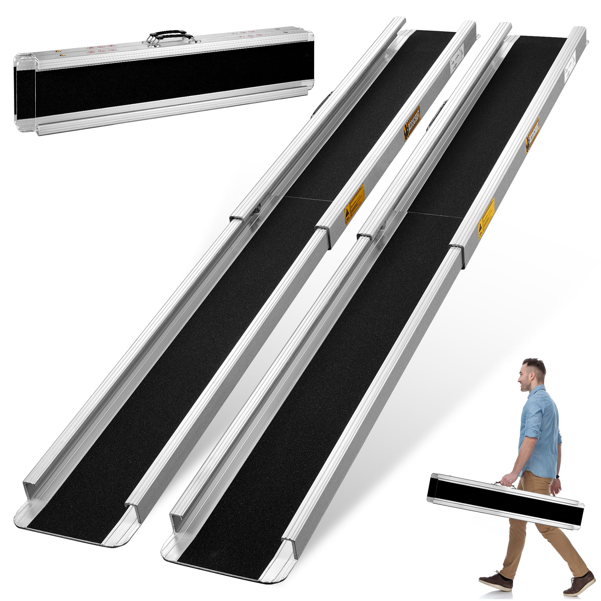 Snapklik.com : 5FT Portable Wheelchair Ramp, 60