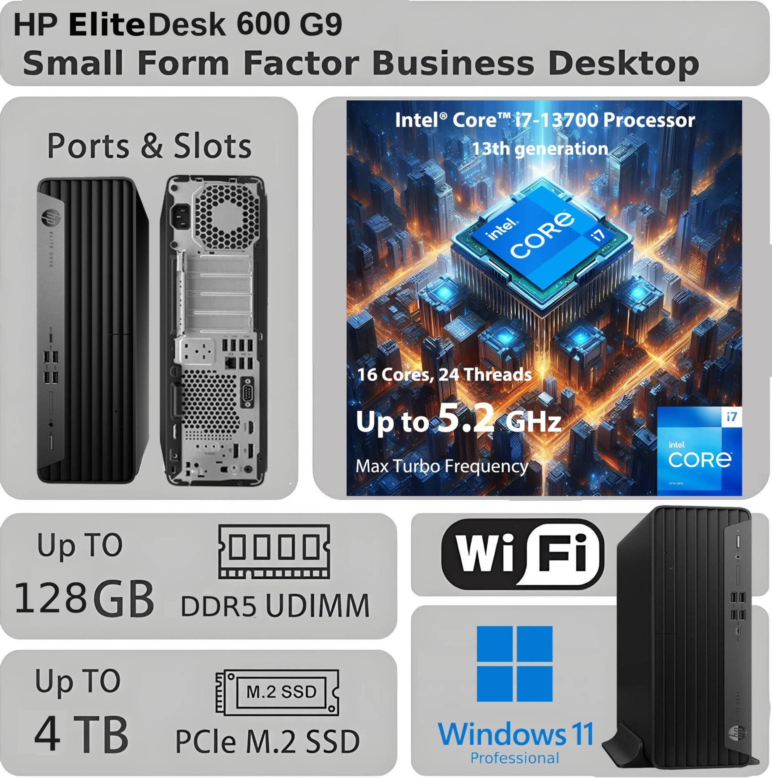 Amazon.com: HP Elite 600 G9 SFF Business Desktop Computer