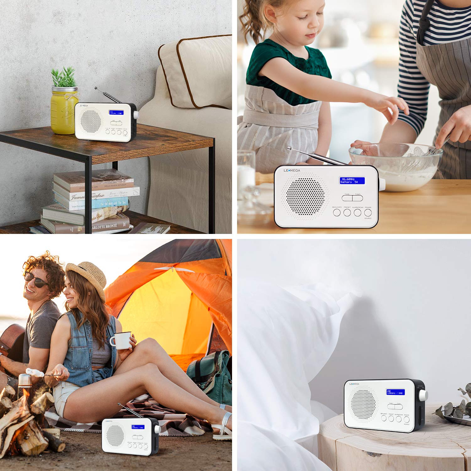 LEMEGA PR2 DAB/DAB+ & FM Radio,Mains and Battery Powered Portable