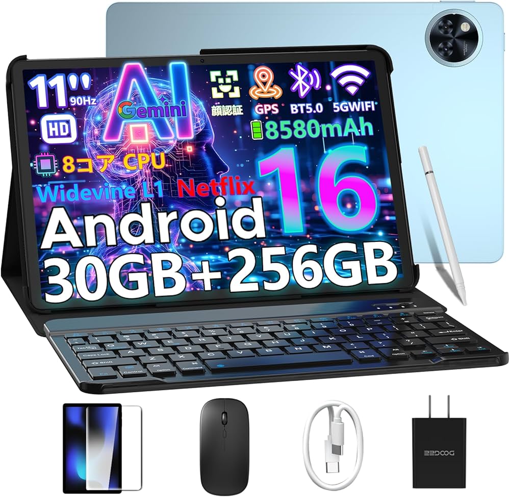 Android 16 タブレットDOOGEE 11インチ 30GB+256GB Amazon.co.jp: 【Android16 セット版 世界初登場】DOOGEE U11PRO