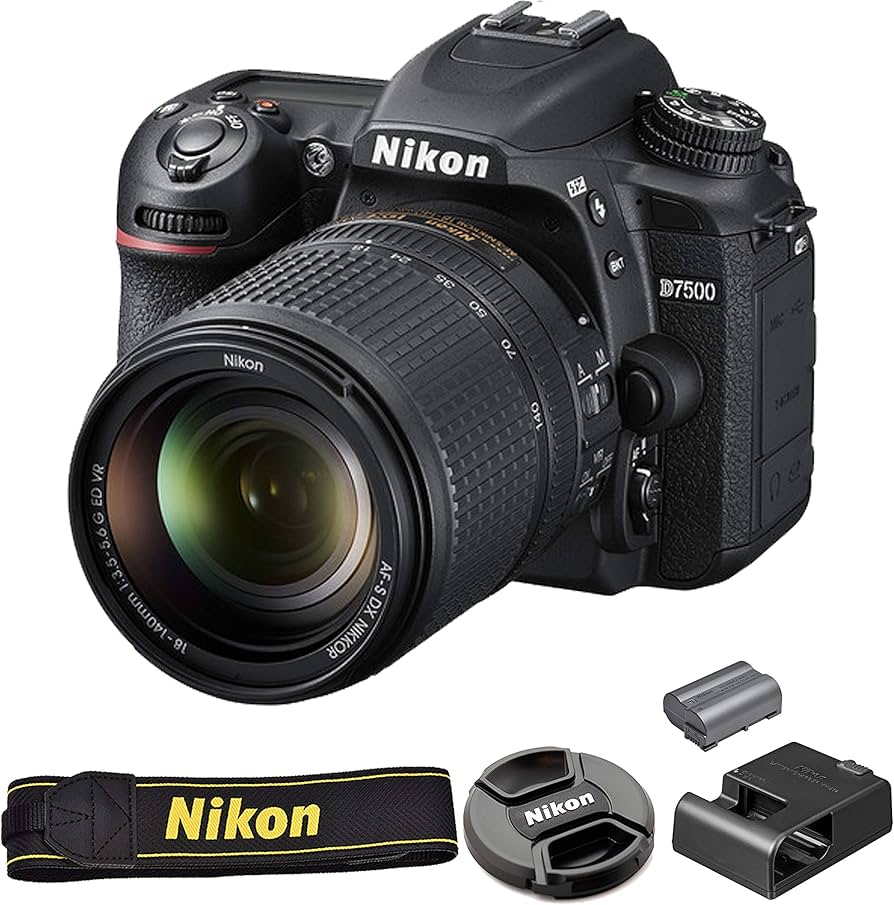 Amazon.com : Nikon D7500 DSLR Camera with 18-140mm VR and 70-300mm