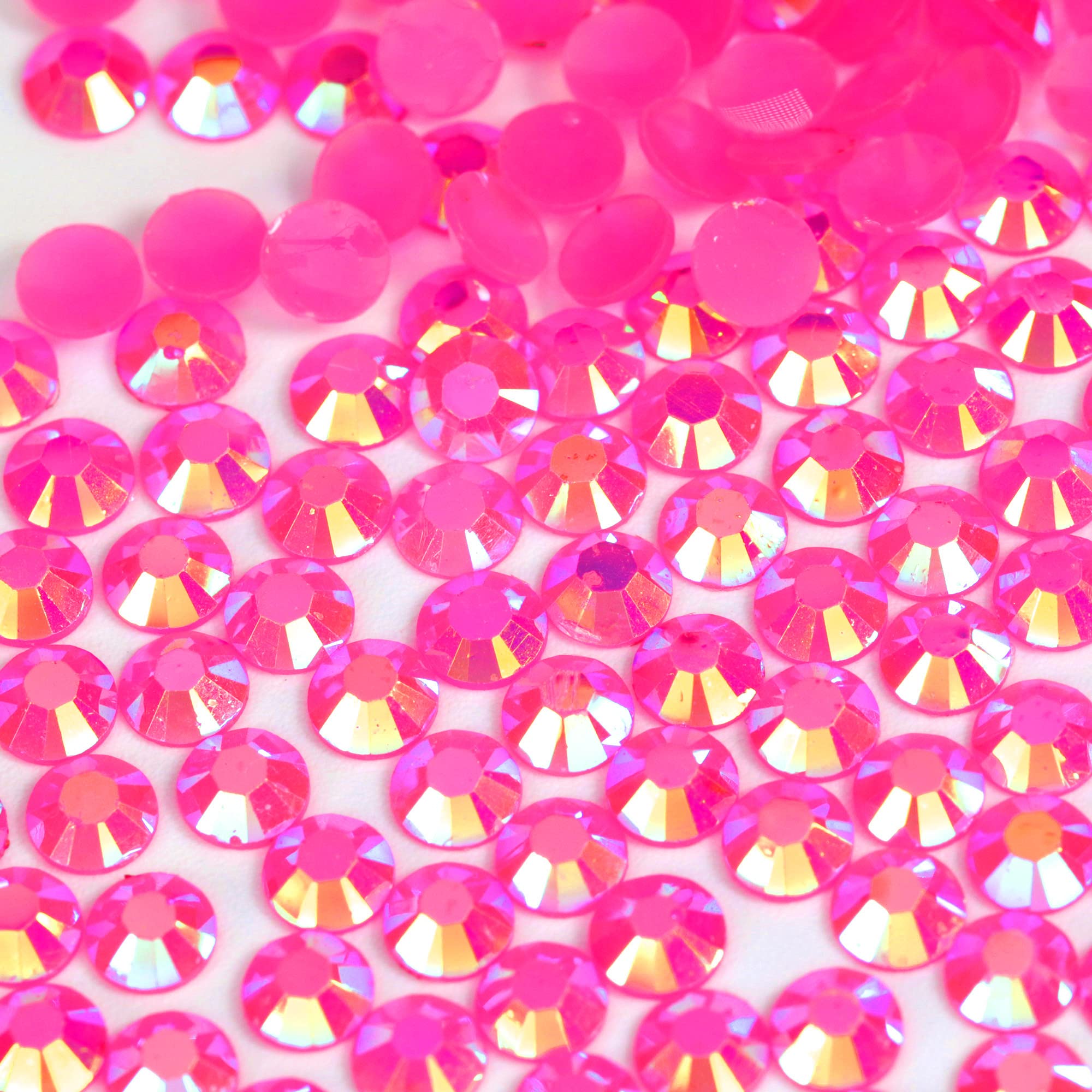 250pcs 6mm Flat Back Non-Stick Rhinestone Crystal Diamantes Nail Art & Craft Scrapbooking Embellishments 90 Available Colours (6mm, AB Clear #A13) — view 10