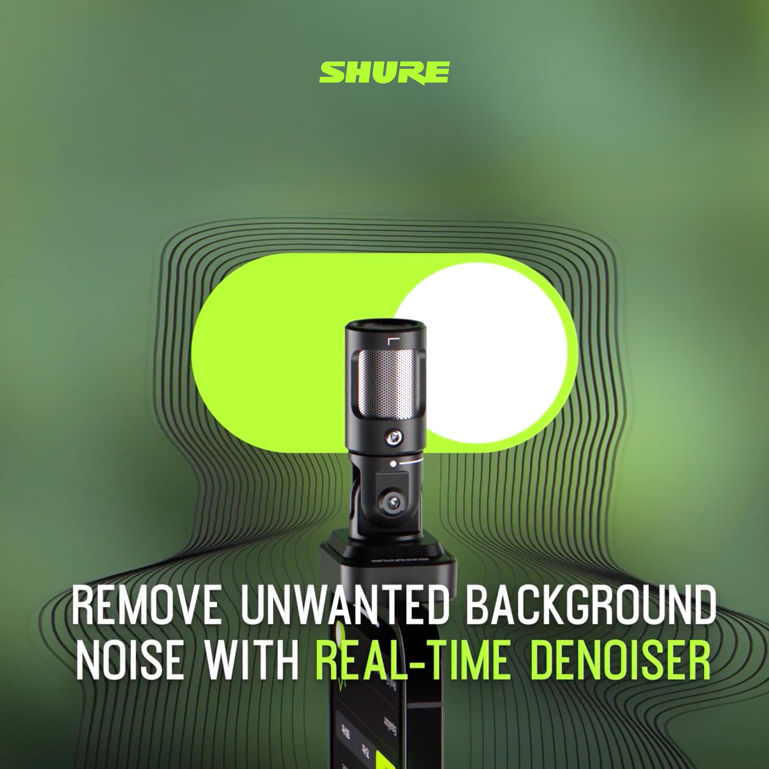 Shure MV88 USB-C Microfono, per registrazioni e vlogging iPhone & Android,con modalità di livello automatico, denoiser in tempo reale e quattro modelli polari - Nero