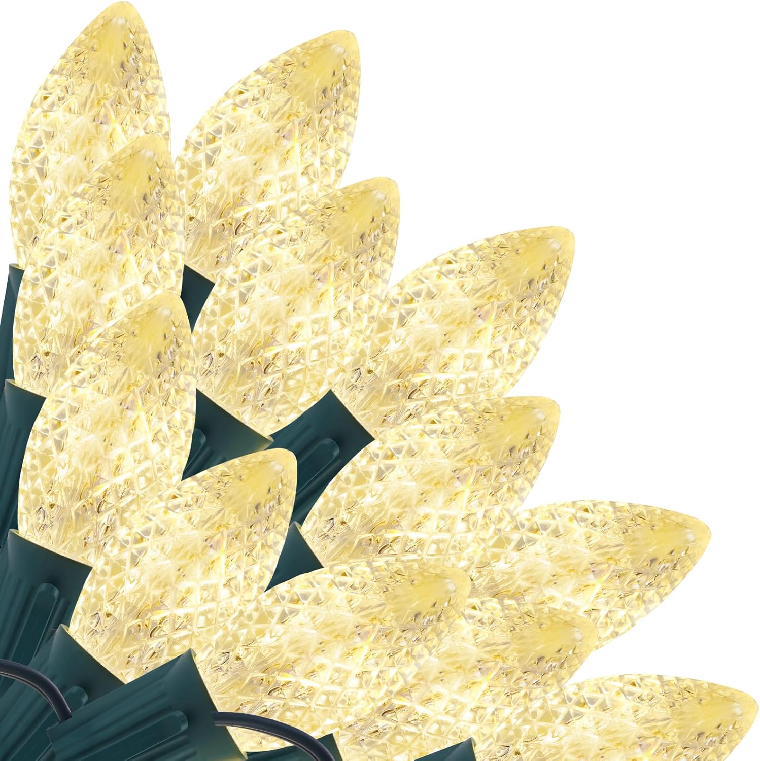 Christmas String Lights Outdoor, C9 50FT Connectable