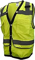 Radians SV59-2ZGD-2X Type R Class 2 Heavy Duty Surveyor Safety Vest - ANSI Hi-Vis, Breathable Mesh, Large Plan Pocket