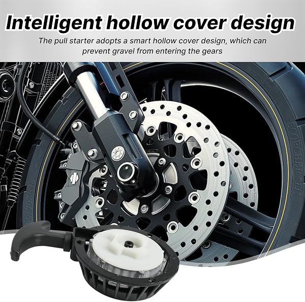 Lanceur DéMarreur 49cc 47cc Easy Start, Lanceur Demarreur En Alliage D'Aluminium Pour 40/44-6 2 Temps Mini Moto Chopper Pocket Bike Quad Atv Avec Vis Noir Easy Pull - 5