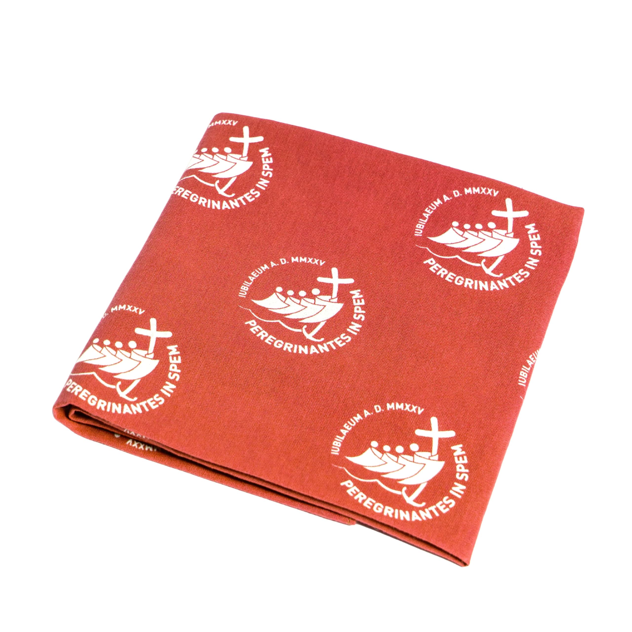 Pilgrim's Backpack Unisex Red Pilgrim Scarf With Jubilee Logo In Cotton, Official Jubilee Product 2025, Regular