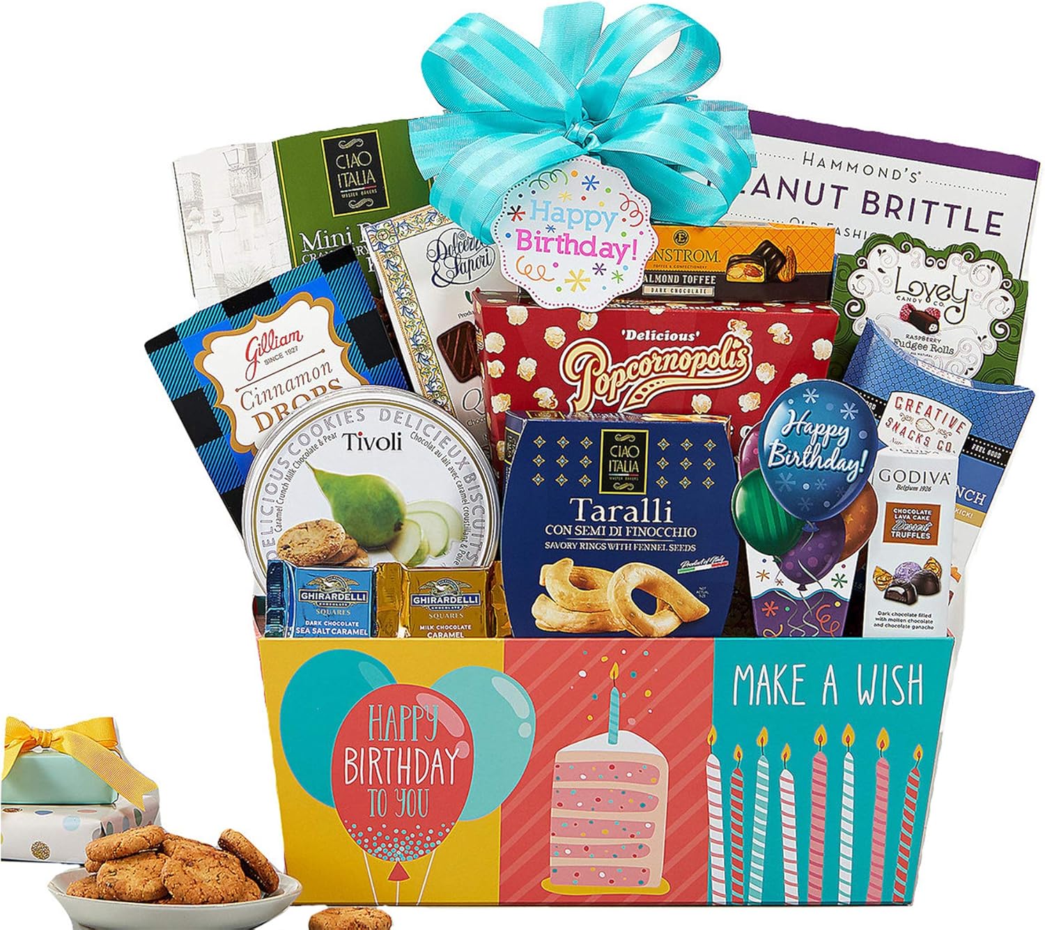 Wine Country Gift Baskets Happy Birthday Gourmet Gift Basket Godiva and