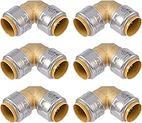 Vista 9 de SharkBite Max 1 x 1 pulgadas PTC Codo de 90 Grados, Accesorio de Plomería de Latón de Conexión a Presión, UR260A