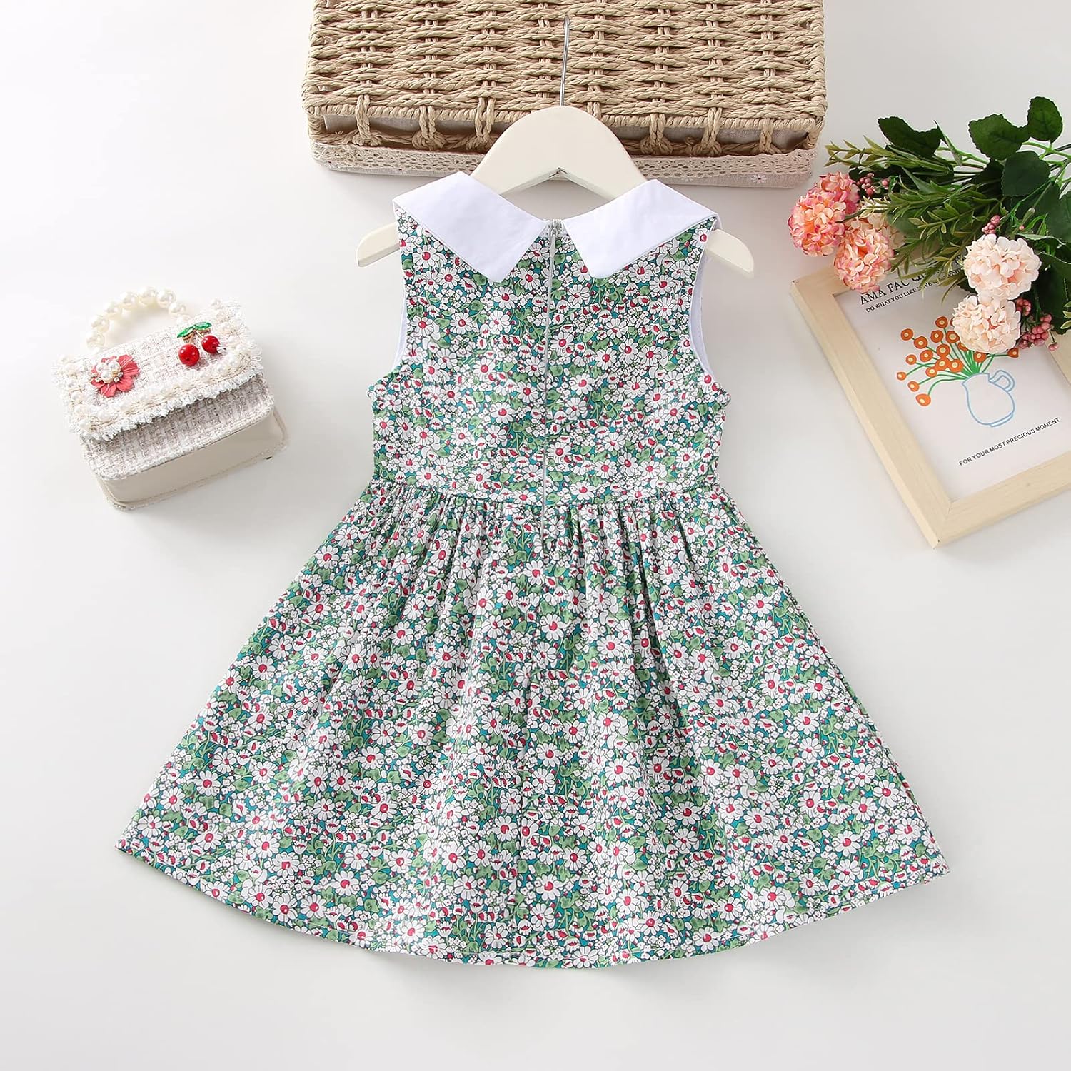 VINUOKER Toddler Baby Girls Dress Spring Summer Dresses Party Dress - Image 7