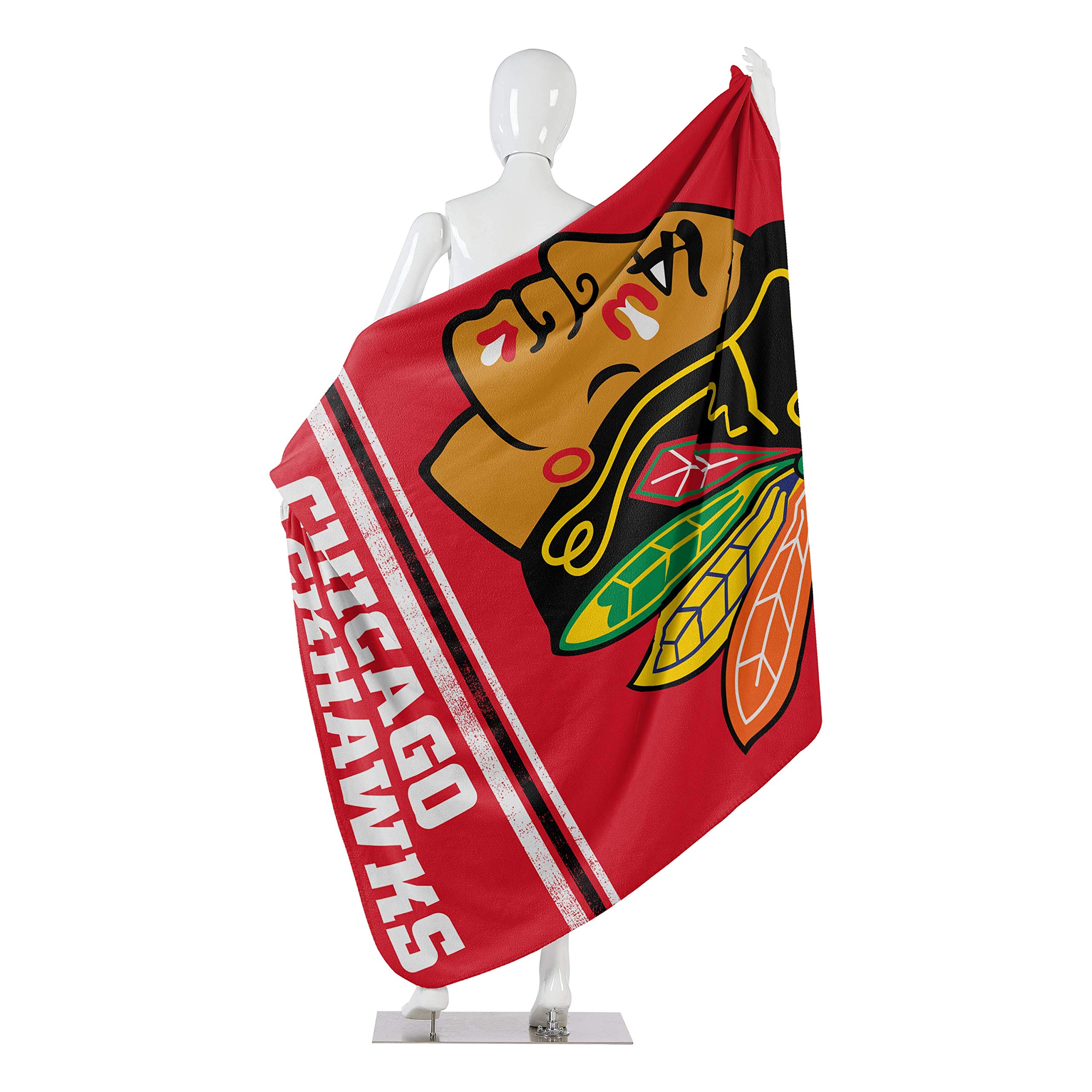 THE NORTHWEST COMPANY Coperta in Pile con Licenza Ufficiale NHL Fade Away, 127 x 152,4 cm, Multicolore