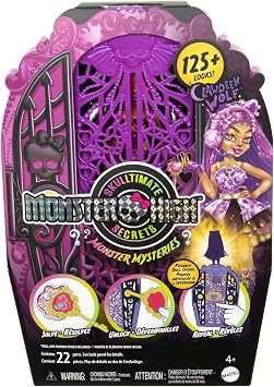 Monster High Skulltimate Secrets Clawdeen Wolf Doll with Wardrobe and 19 Fashion Surprise Accessories, Toy +4 Years (HXH85)