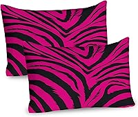 Vista 39 de Bolos decoraciones de fiesta funda de almohada por Ambesonne, bola roja con difusión Skittles vibrantes abstracta vibrante Arte, decorativo impreso