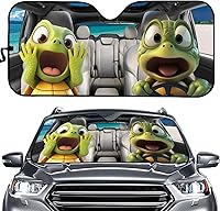 Vista 25 de SEANATIVE Parasol para ventana frontal con bandera estadounidense negra, para mujeres y hombres, bloqueo de calor, para la mayoría de automóviles