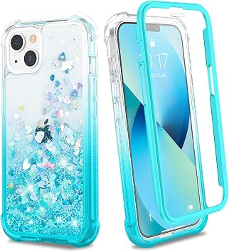 Ruky for iPhone 13 Phone Case & iPhone 14 Phone Case, Gradient Teal