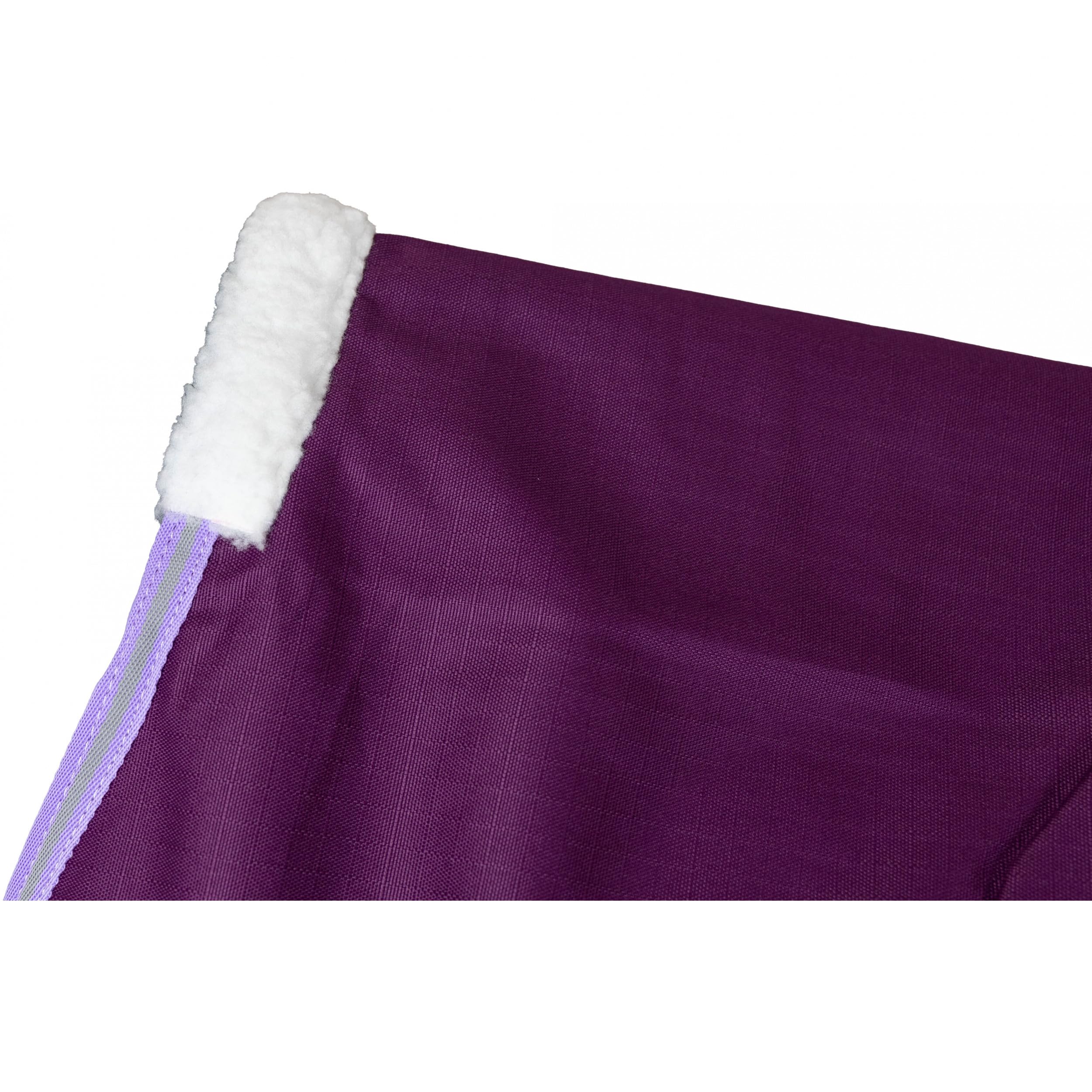RL24 - Weidedecke 600D Basicline – Lila 125cm (Nylonfutter) | Regendecke & Übergangsdecke – Wind- & wasserdichte Outdoordecke mit Innenfutter & Kreuzbegurtung – Pferdedecke