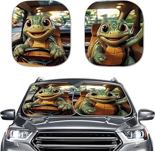 Miniatura 47 de Mumeson Parasol de dos piezas para parabrisas de automóvil de noche estrellada, parasol para rayos UV y reflector de calor para casi vehículos