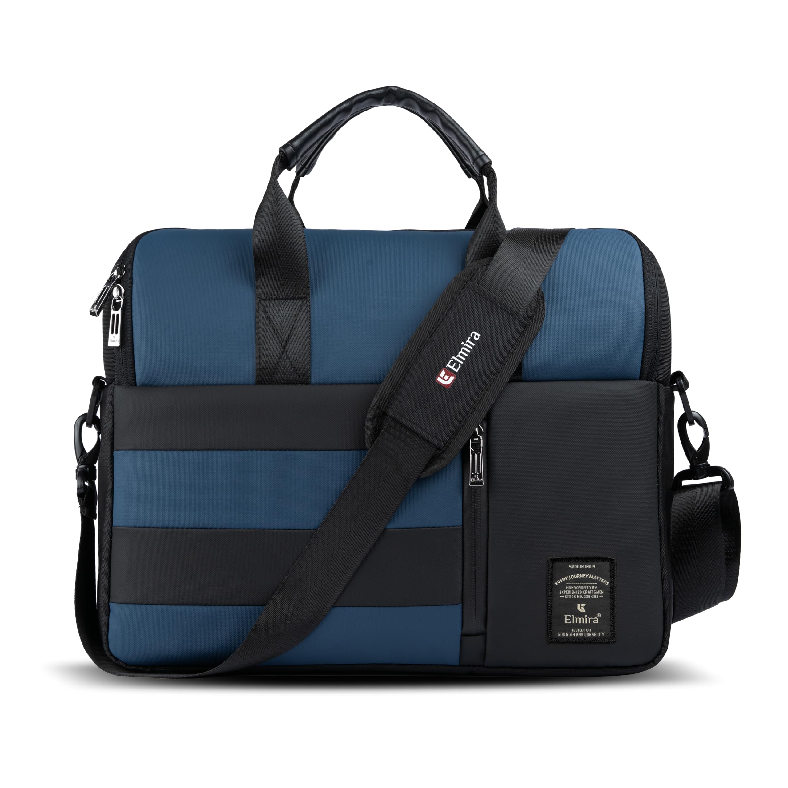 Laptop Messenger Bag for Men – Waterproof Reversible Polyester, 360° Padded Executive Laptop Side Bag with 4 Compartments, Office & Corporate Laptop Sling Bag for Men – Fits 15.6 Inch Laptop-image-16