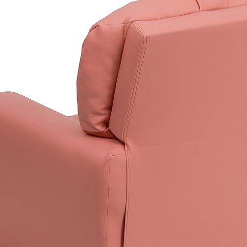 Miniatura 180 de Flash Furniture Chandler LeatherSoft - Silla reclinable para niños con portavasos y reclinable de seguridad, silla reclinable contemporánea para
