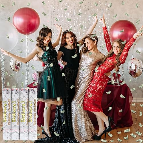 Miniatura 2 de Cañón de confeti creativo de tamaño pequeño para billetes de dólar, apto para firmar negocios, actividades de apertura, promoción y aumento de