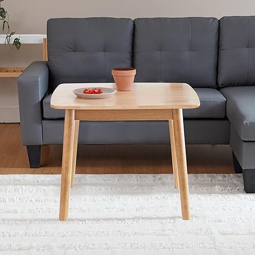 Livinia Florence Couchtisch aus Holz, 74,9 cm, Malaysische Eiche, Massivholz (na