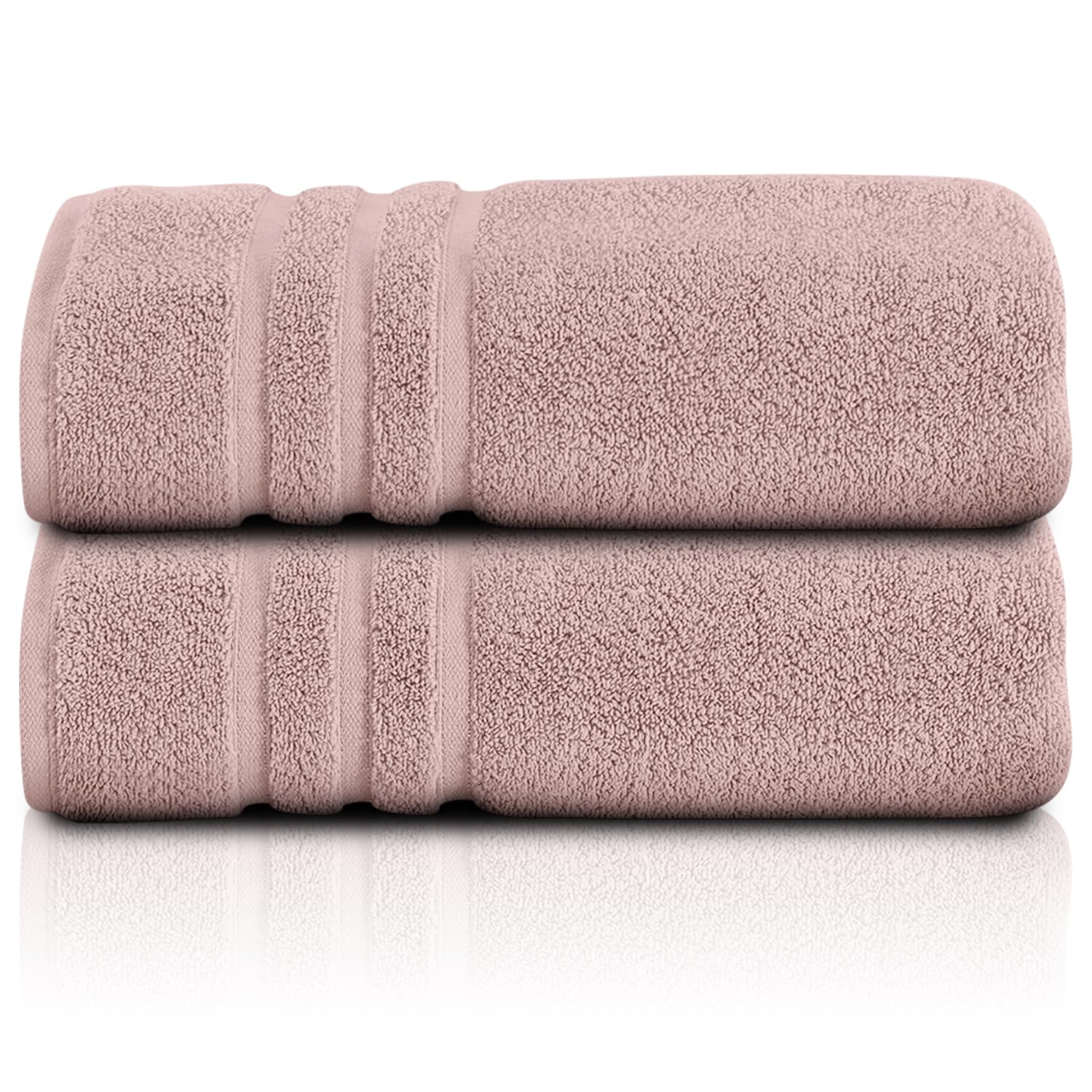 GC GAVENO CAVAILIA Egyptian Cotton Towel Set (70x120 Cm) - 2 Piece Fast Drying Large Bath Towels - Highly Water Absorbent Towels For Bathroom - Easycare - Super Soft