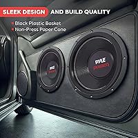 Vista 5 de Altavoz de graves de 4 ohmios doble de 1000 W y 10 pulgadas Pyle, 12" (30.5 cm)