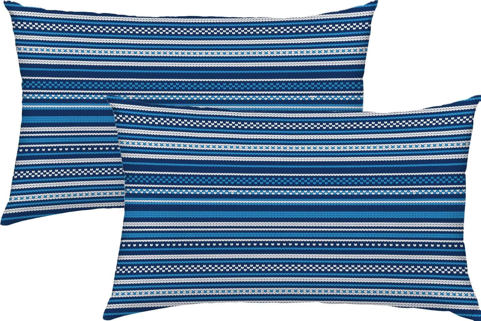Poszewki na poduszki 60 x 80 cm niebieskie poduszki świąteczne na zewnątrz