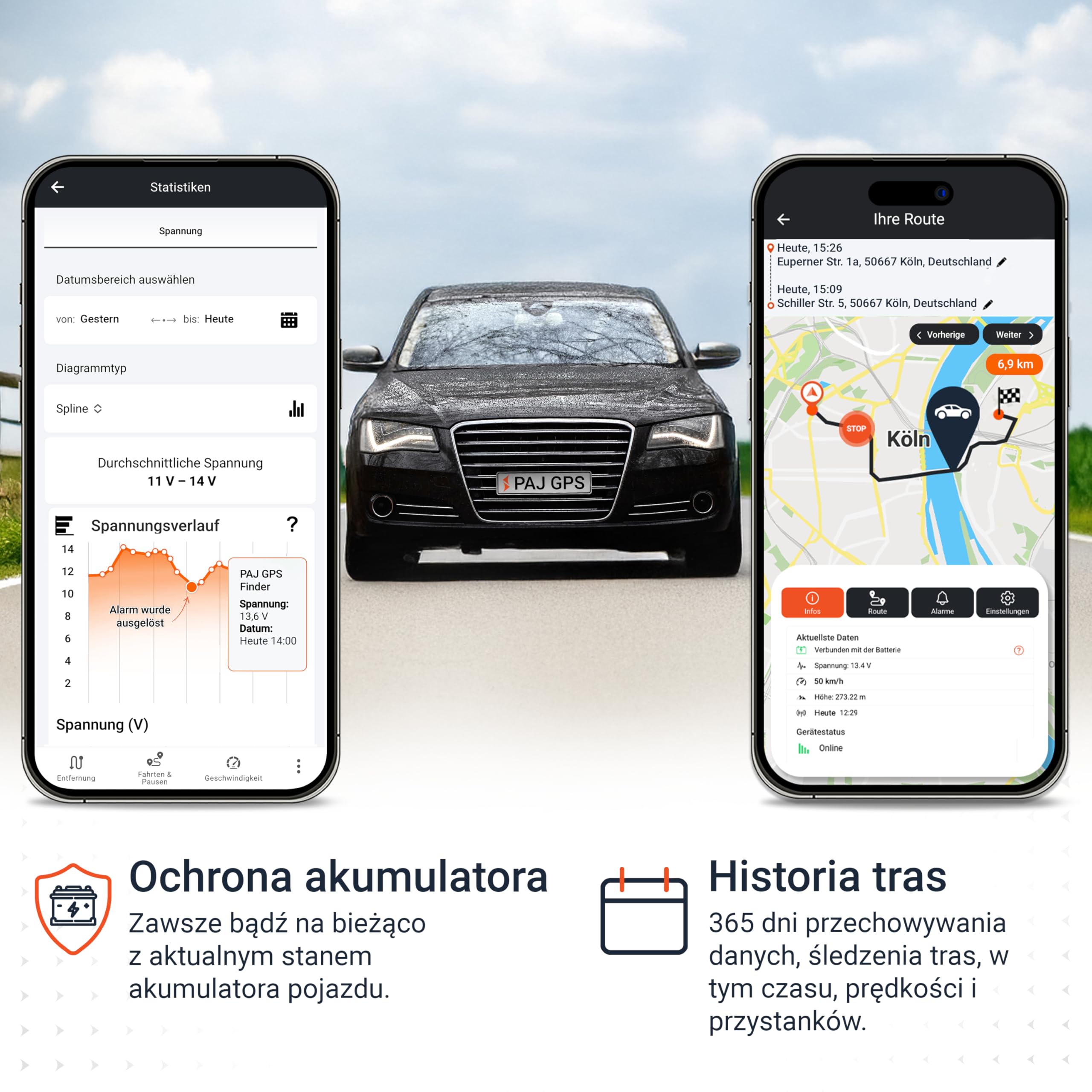 PAJ Car OBD Finder 2.0 4G Lokalizator GPS OBD2 Do Samochodu Dostawczego Ciężarówki – Stałe Zasilanie Przez OBD – Śledzenie Na Żywo Aplikacja Alarm Wibracji Przekroczenie Prędkości