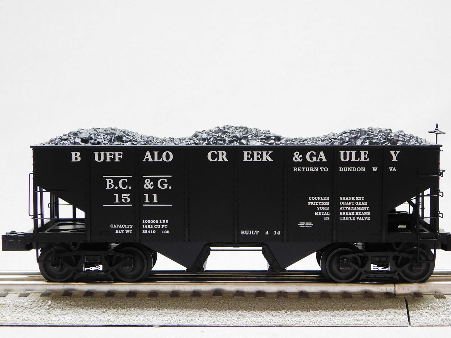 Lionel Buffalo Creek & GAULEY GLA Hopper 2 Pack O Gauge 2326460