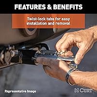 Vista 6 de CURT 70103 Soportes de placa base de barra de remolque personalizados para remolque de bote, se adapta a Jeep Cherokee seleccionado