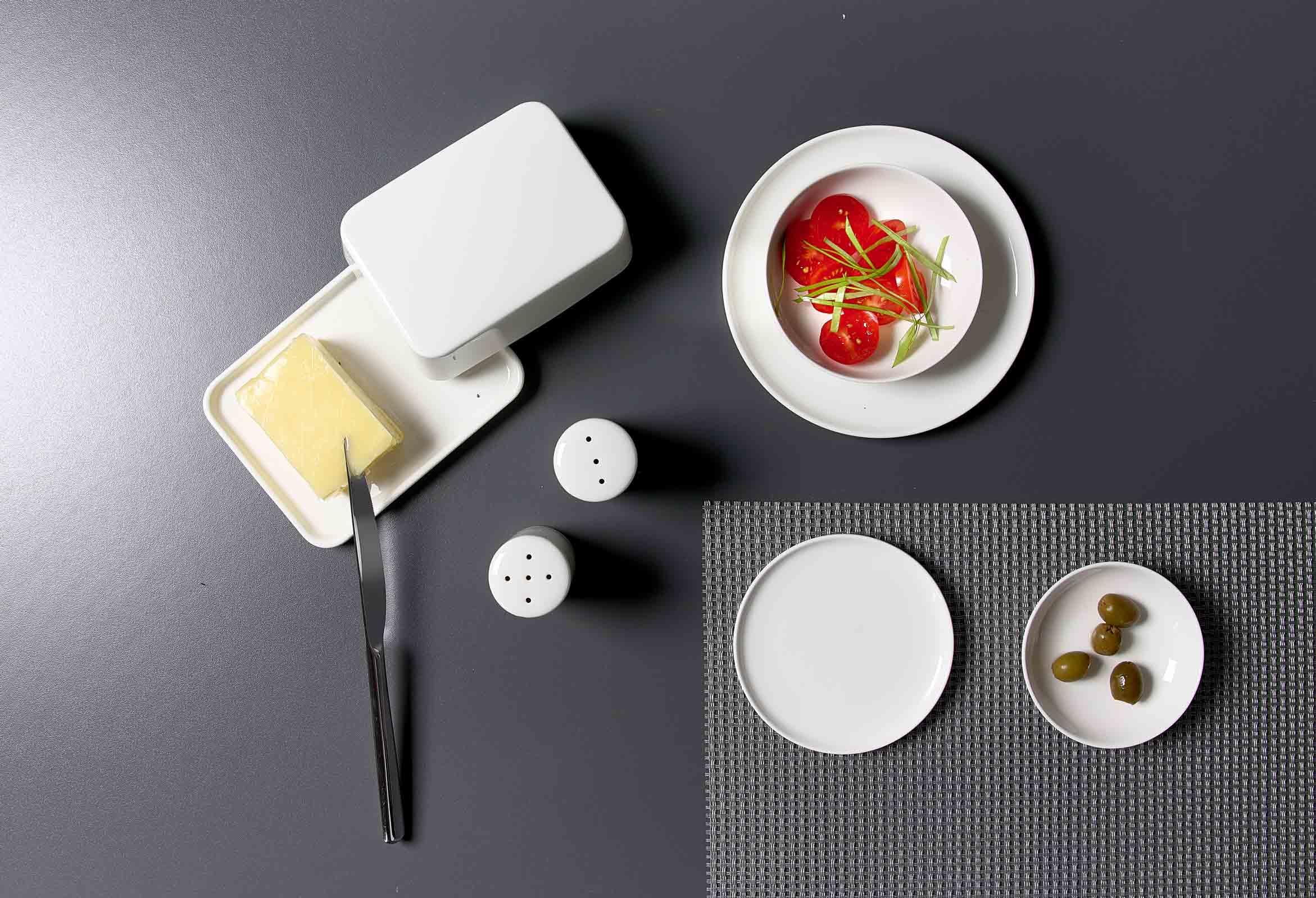Ritzenhoff & Breker Skagen Butterdose, 16 x 12 cm, Klassische Dose für 250 g Butter, Porzellan, Weiß