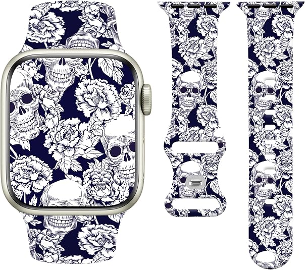 Holiday Band Compatible with Apple Watch 38mm 40mm 41mm 42mm 44mm 45mm 49mm Women Men,Soft Silicone Cute Sport Strap Design for Apple Watch Ultra iWatch Series11 10 9 8 7 6 5 4 3 2 1 SE Band