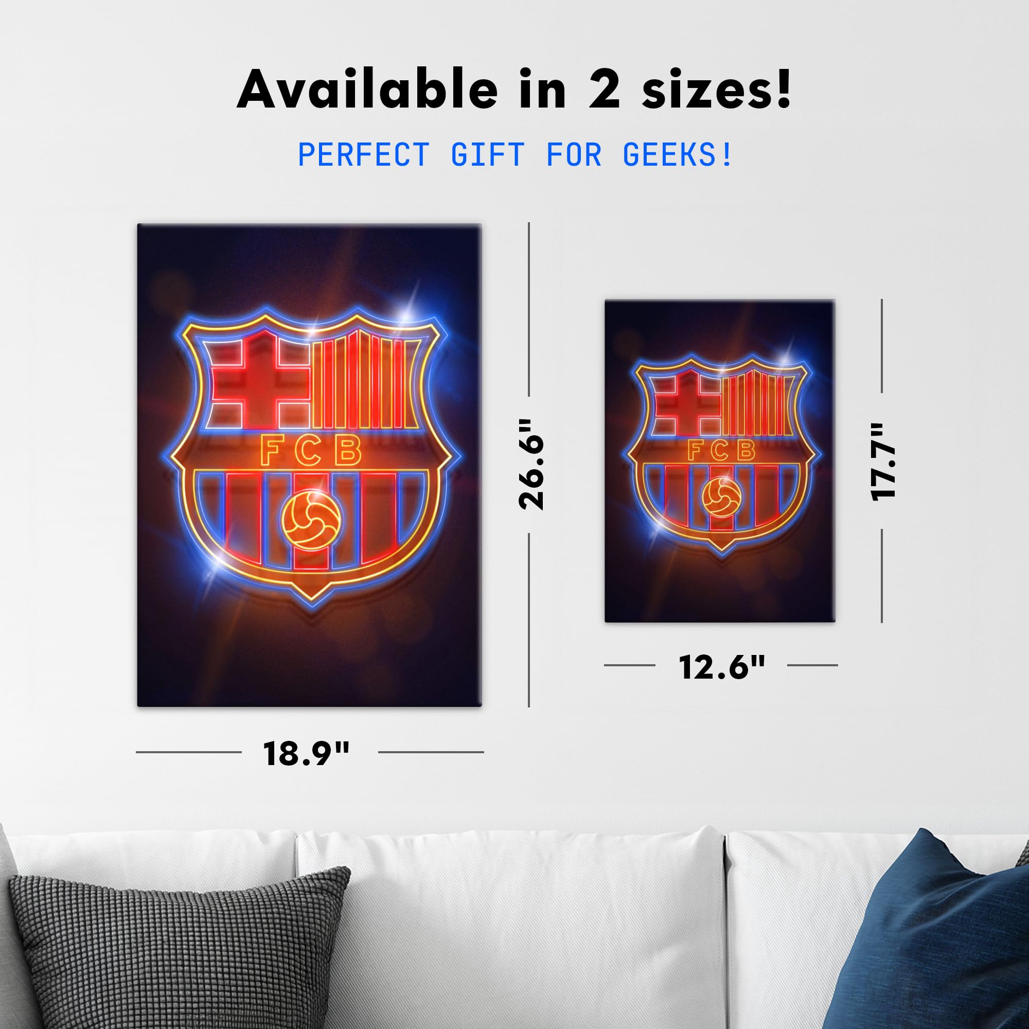 Amazon.com: Displate Official FC Barcelona Metal Poster Magnetic