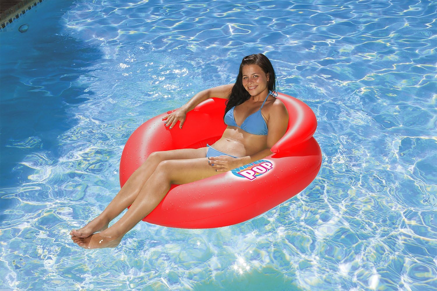 Poolmaster 85658 Water Pop Mesh Lounger 48 Long x 44 Wide, deflated